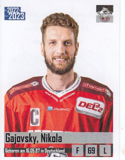 GAJOVSKÝ Nikola DEL2 2022/2023 Sticker č. 402