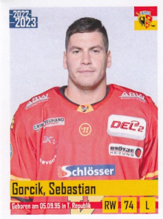 GORČÍK Sebastian DEL2 2022/2023 Sticker č. 200