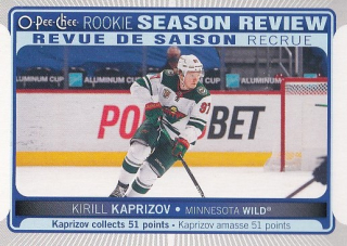 KAPRIZOV Kirill O-Pee-Chee 2021/2022 č. 541 Rookie Season Review