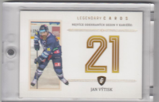 VÝTISK Jan Legendary Cards Records ELH ZC-S12 Gold /20