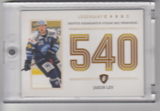 LEV Jakub Legendary Cards Records ELH ZC-P02 Gold /20