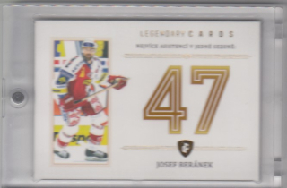 BERÁNEK Josef Legendary Cards Records ELH ZC-AS5 Gold /20