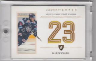 KVAPIL Marek Legendary Cards Records ELH ZC-PR3 Gold /20