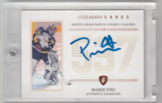 PINC Marek Legendary Cards Records ELH ZC-MG4 Signature /13