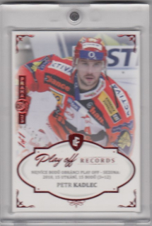 KADLEC Petr Legendary Cards Records ELH PPD-01 Red EXPO 1of1