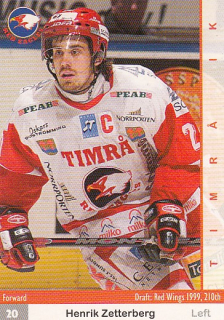 ZETTERBERG Henrik SHL 2002/2003 č. 108 Rookie