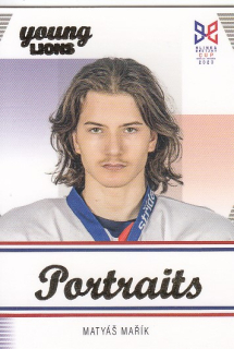 MAŘÍK Matyáš Legendary Cards Hlinka Gretzky Cup 2023 Portraits P-1