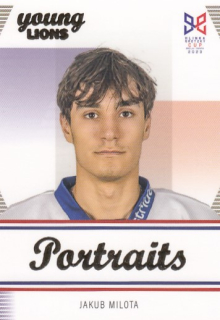 MILOTA Jakub Legendary Cards Hlinka Gretzky Cup 2023 Portraits P-2