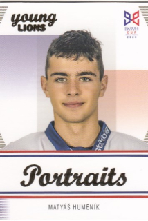 HUMENÍK Matyáš Legendary Cards Hlinka Gretzky Cup 2023 Portraits P-12