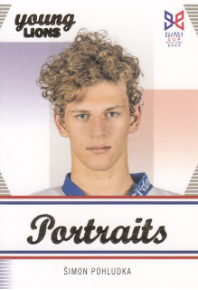 POHLUDKA Šimon Legendary Cards Hlinka Gretzky Cup 2023 Portraits P-19