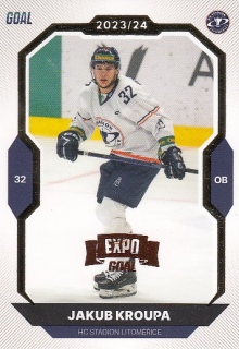 KROUPA Jakub GOAL Cards 2023/2024 č. 75 EXPO Bronze /6