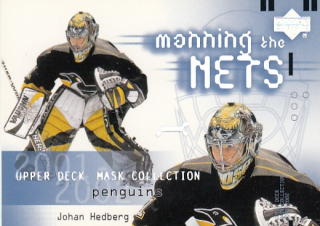 HEDBERG Johan UD Mask Collection 2001/2002 č. 124 Manning the Nets