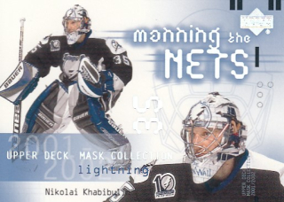 KHABIBULIN Nikolai UD Mask Collection 2001/2002 č. 127 Manning the Nets