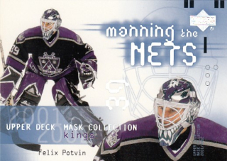 POTVIN Felix UD Mask Collection 2001/2002 č. 114 Manning the Nets