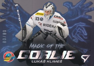 KLIMEŠ Lukáš SPORTZOO 2023/2024 Magic of the Goalie MG-04 Die Cut /80