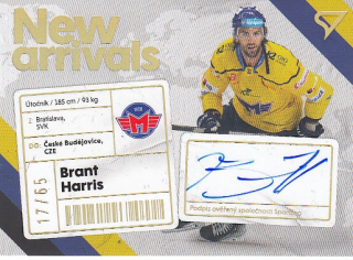 HARRIS Brant SPORTZOO 2023/2024 New Arrival Autograph NAS-BH /65