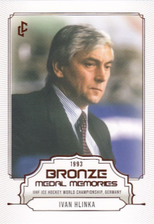 HLINKA Ivan Legendary Cards Bronze Medal Memories 1993 č. 24 Red /49