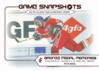 ROSOL Petr Legendary Cards Bronze Medal Memories 1993 Snapshots GS-14 Red /25