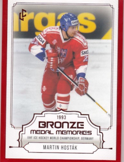 HOSTÁK Martin Legendary Cards Bronze Medal Memories 1993 č. 20 Frame Red /5