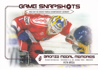 BŘÍZA Petr Legendary Cards Bronze Medal Memories 1993 Snapshots GS-10 Red /25