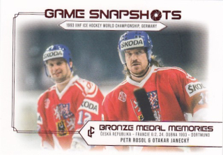 ROSOL JANECKÝ Legendary Cards Bronze Medal Memories 1993 Snapshots GS-19 Red /25