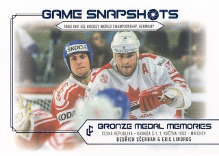 ŠČERBAN LINDROS Legendary Cards Bronze Medal Memories 1993 Snapshots GS-01 /15
