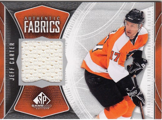 CARTER Jeff UD SP Game Used 2009/2010 Authentic Fabrics AF-JC
