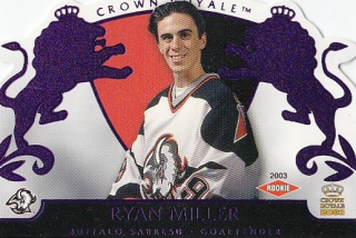 MILLER Ryan Pacific Crown Royale 2002/2003 č. 105 Purple Rookie /799
