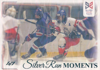 JIŘÍČEK Adam Legendary Cards Hlinka Gretzky Cup 2023 Silver Run Moments SRM-14 Ice Water 1of1