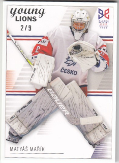 MAŘÍK Matyáš Legendary Cards Hlinka Gretzky Cup 2023 č. 1 Frame White /9