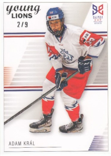 KRÁL Adam Legendary Cards Hlinka Gretzky Cup 2023 č. 8 Frame White /9