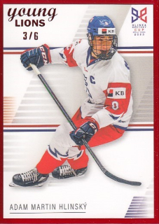 HLINSKÝ Martin Adam Legendary Cards Hlinka Gretzky Cup 2023 č. 5 Frame Red /6