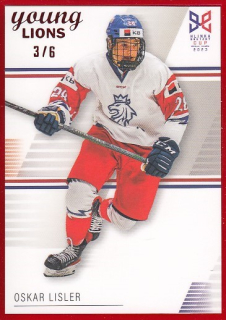 LISLER Oskar Legendary Cards Hlinka Gretzky Cup 2023 č. 17 Frame Red /6