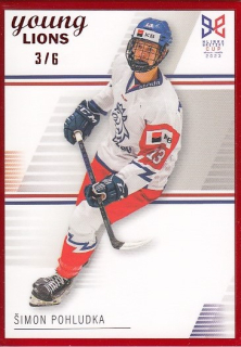 POHLUDKA Šimon Legendary Cards Hlinka Gretzky Cup 2023 č. 19 Frame Red /6