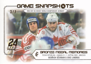 ŠČERBAN LINDROS Legendary Cards Bronze Medal Memories 1993 Snapshots GS-01 Expo /7