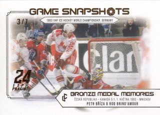 BŘÍZA BRIND´AMOUR Legendary Cards Bronze Medal Memories 1993 Snapshots GS-03 Expo /7