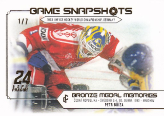 BŘÍZA Petr Legendary Cards Bronze Medal Memories 1993 Snapshots GS-10 Expo /7