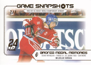 HOŘAVA Miloslav Legendary Cards Bronze Medal Memories 1993 Snapshots GS-17 Expo /7