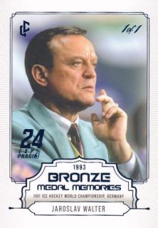 WALTER Jaroslav Legendary Cards Bronze Medal Memories 1993 č. 25 Expo Blue 1of1