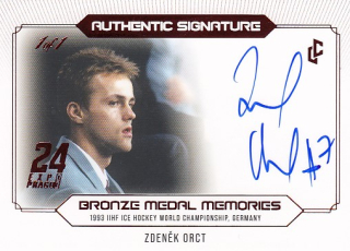 ORCT Zdeněk Legendary Cards Bronze Medal Memories 1993 Signature AS-03 Expo Red 1of1