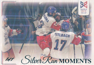 KOS Ondřej Legendary Cards Hlinka Gretzky Cup 2023 Silver Run Moments SRM-08 Ice Water 1of1