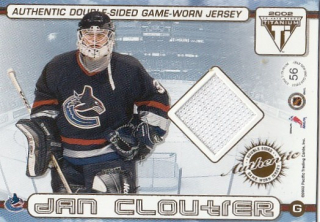 CLOUTIER NÄSLUND Private Stock 2001/2002 Double-Sided Game-Worn Jersey č. 56