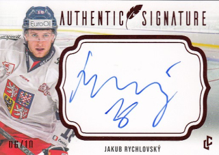 RYCHLOVSKÝ Jakub LC Road to Prague Authentic Signature AS-30 Red /10