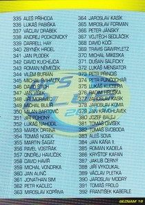 Seznam karet Update OFS 2011/2012 č. 18