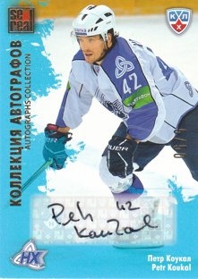 KOUKAL Petr KHL 2012/2013 Autograph NKH-S09 /50