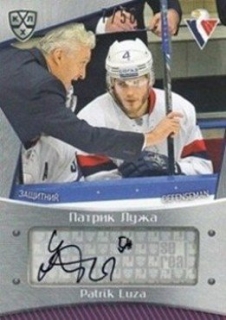 LUŽA Patrik KHL 2015/2016 Autograph SLV-A06 /50