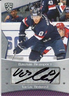 NEDOROST Václav KHL 2015/2016 Autograph SLV-A16 /50