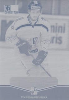 VALSKÝ Jakub CZECH Ice Hockey Team 2015 č. 35 Printing Plate CYAN 1/1