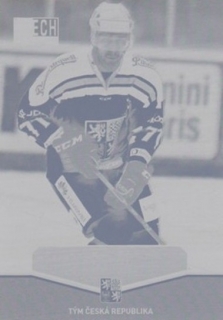 VALSKÝ Jakub CZECH Ice Hockey Team 2015 č. 35 Printing Plate YELLOW 1/1