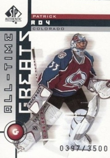 ROY Patrick UD SP Authentic 2001/2002 All-Time Greats č. 93 /3500